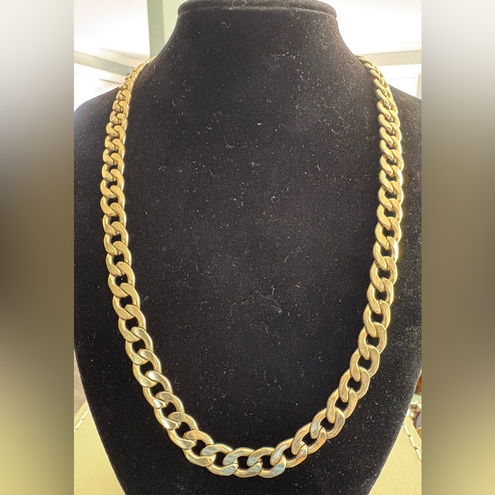 Zara Gold Curb Chain Necklace
